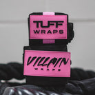 Villain Sidekick Wrist Wraps 16" (Black/Pink) - Breast Cancer TuffWraps.com