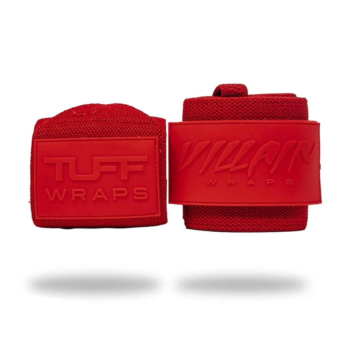 16" Villain Sidekick Wrist Wraps - Solid Red TuffWraps.com