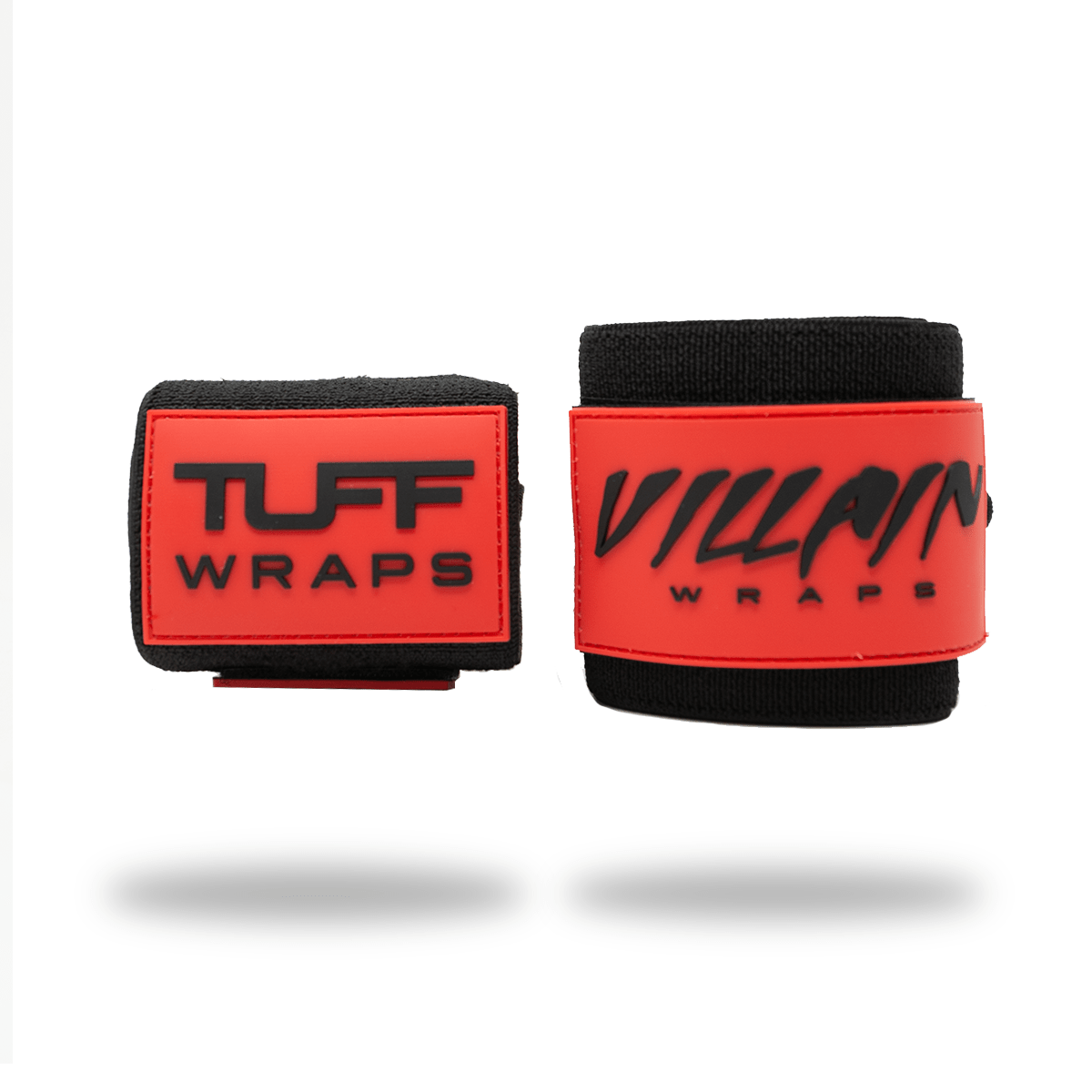 16&quot; Villain &quot;STIFF&quot; Wrist Wraps - Black / Red TuffWraps.com