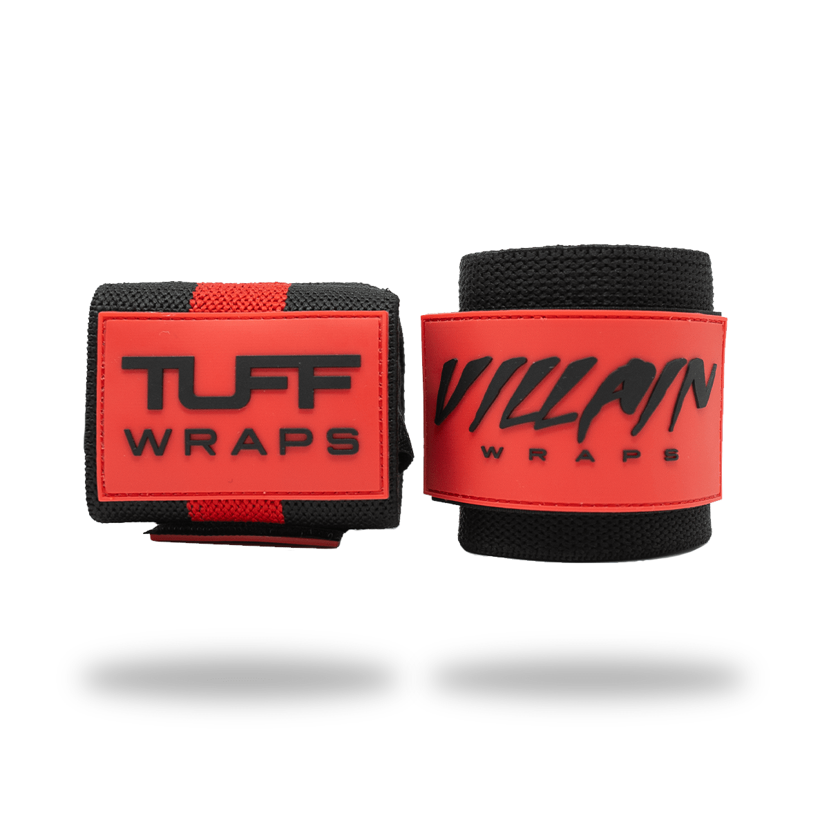 16" Villain Wrist Wraps - Black/Red TuffWraps.com