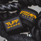 24" Villain Wrist Wraps - Black & Gold TuffWraps.com