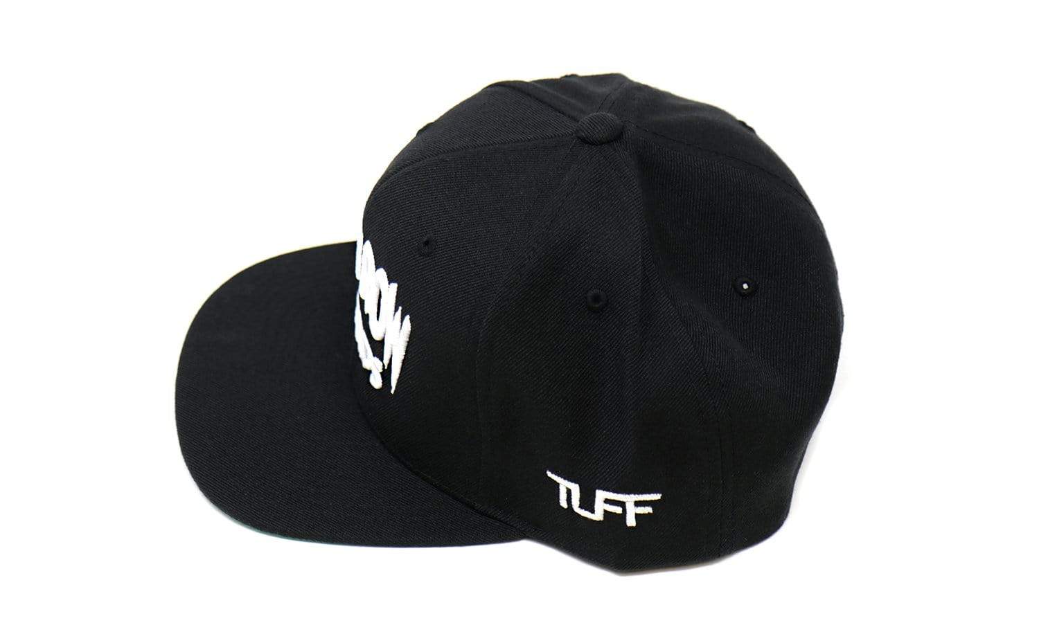 Bench Row Records Black/White Snapback Hat TuffWraps.com