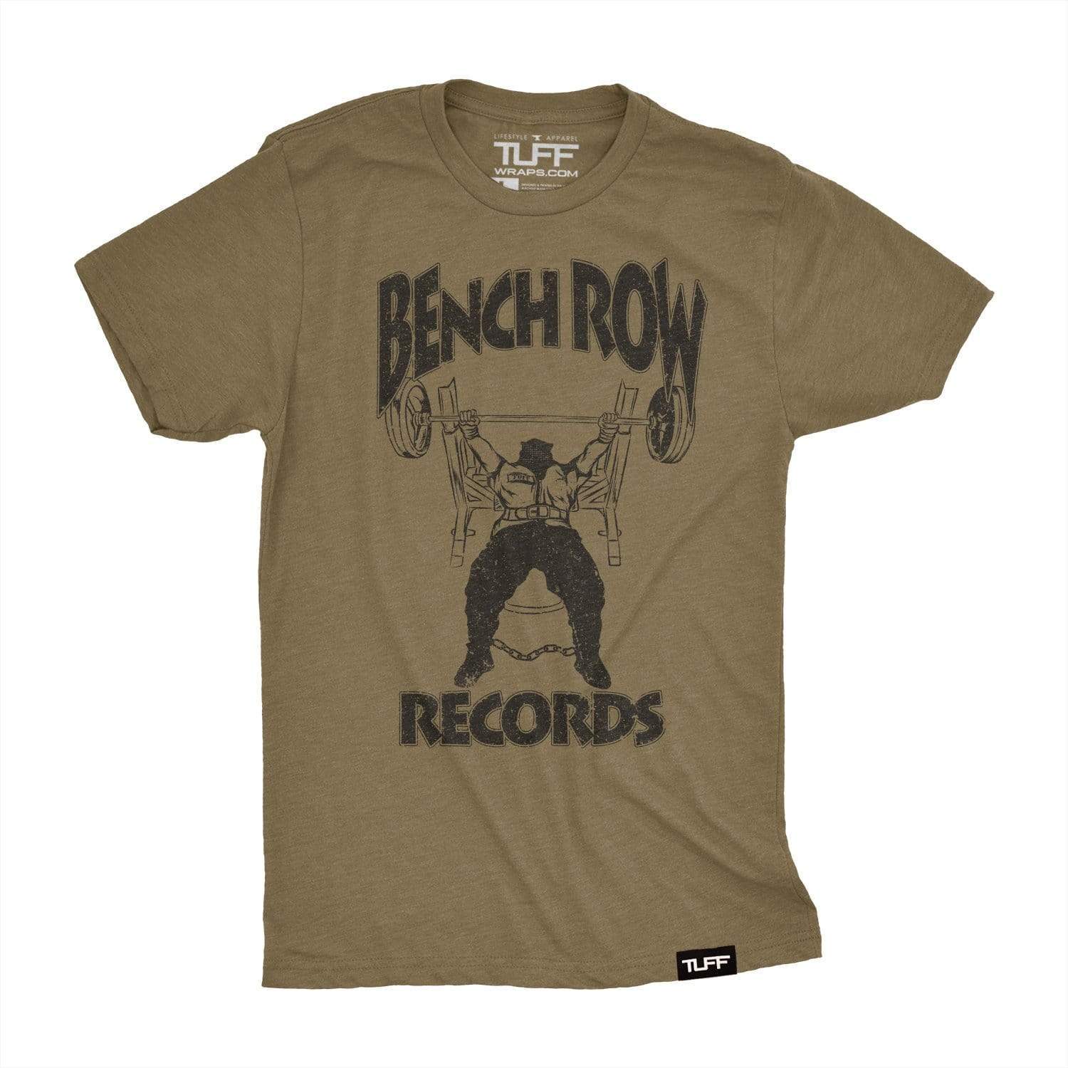 Bench Row Records Tee S / Military Green TuffWraps.com