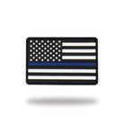 Blue Line Flag Patch TuffWraps.com