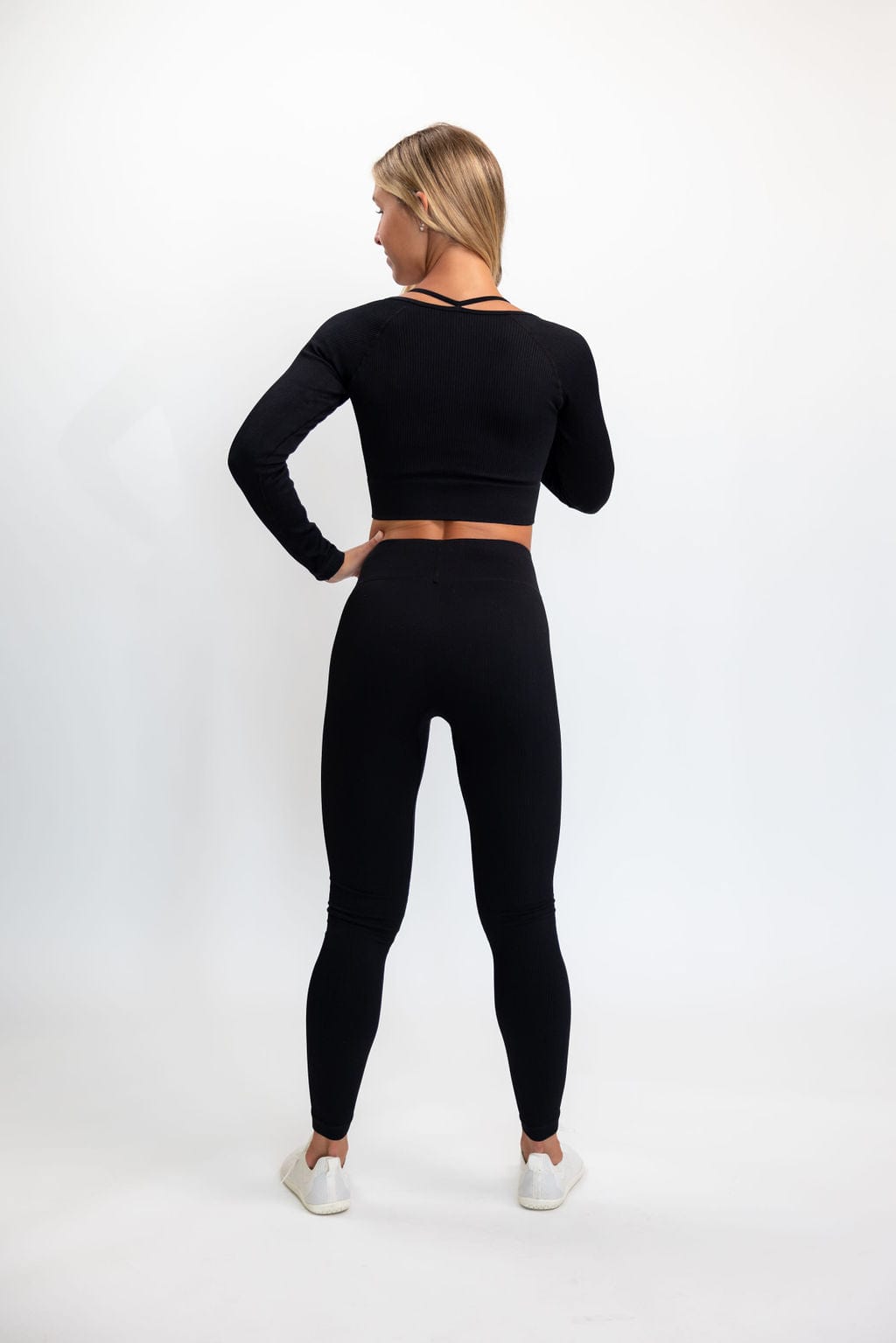 Classic Ribbed Leggings - Black TuffWraps.com