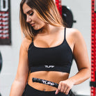 Classic Ribbed Sports Bra - Black TuffWraps.com