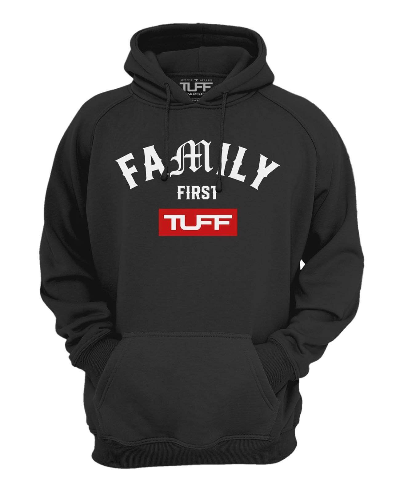 Family First Hooded Sweatshirt XS / Black TuffWraps.com