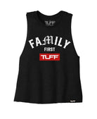 Family First Racerback Crop Top S / Black TuffWraps.com