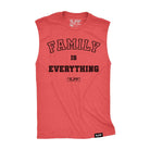 Family Is Everything Raw Edge Muscle Tank S / Vintage Red TuffWraps.com