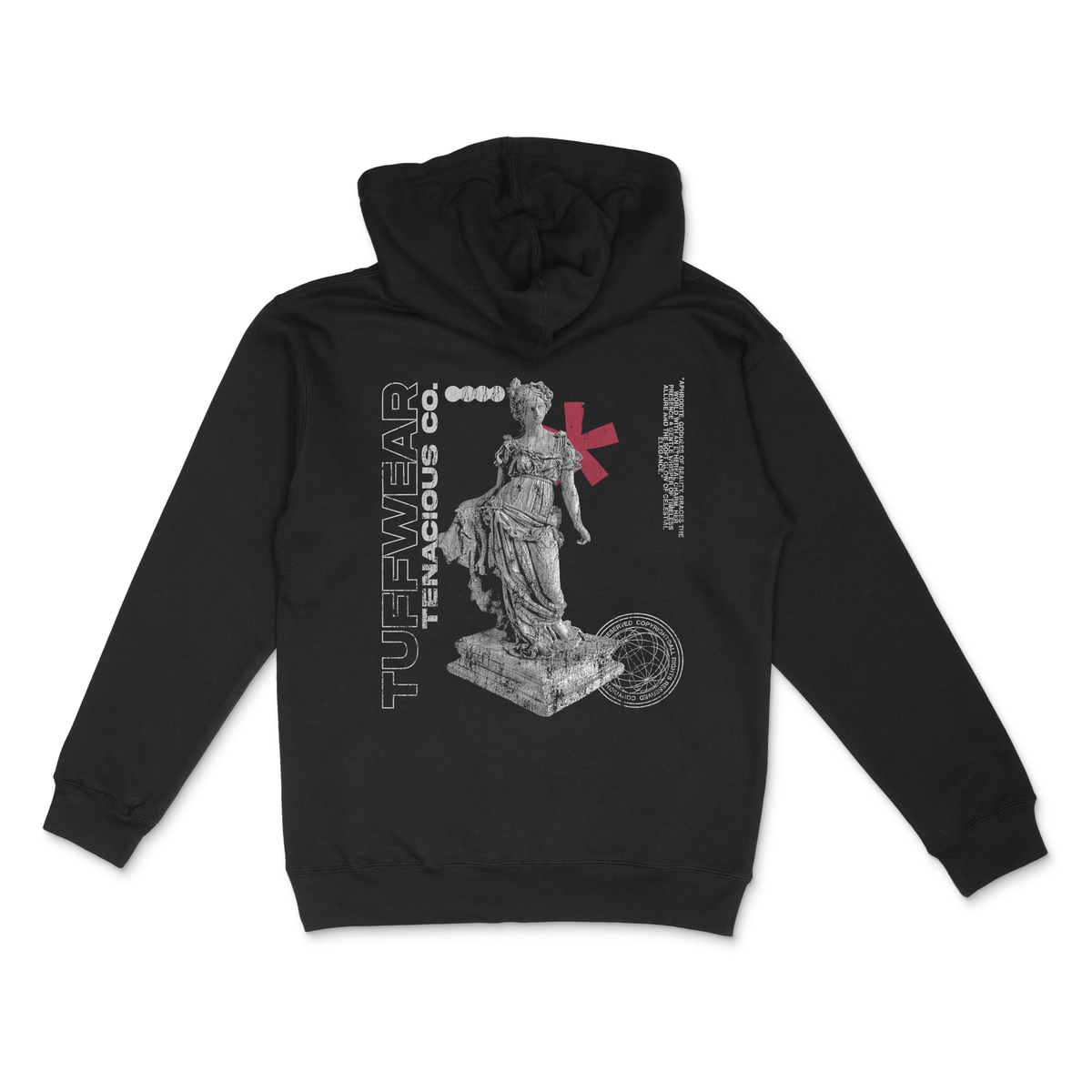 Goddess of Love Hooded Sweatshirt Black / S TuffWraps.com