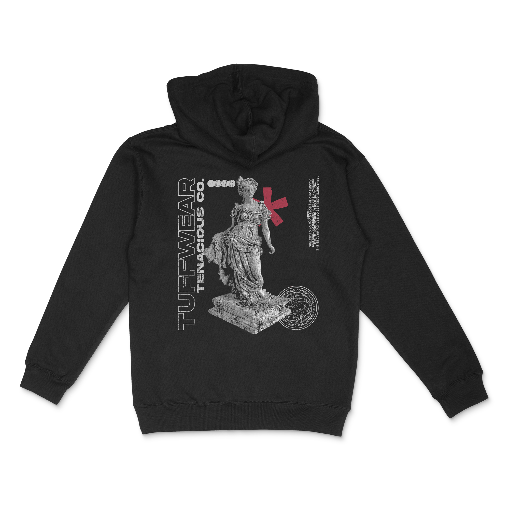 Goddess of Love Hooded Sweatshirt Black / S TuffWraps.com