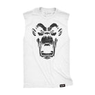 Gorilla TUFF Raw Edge Muscle Tank S / White TuffWraps.com