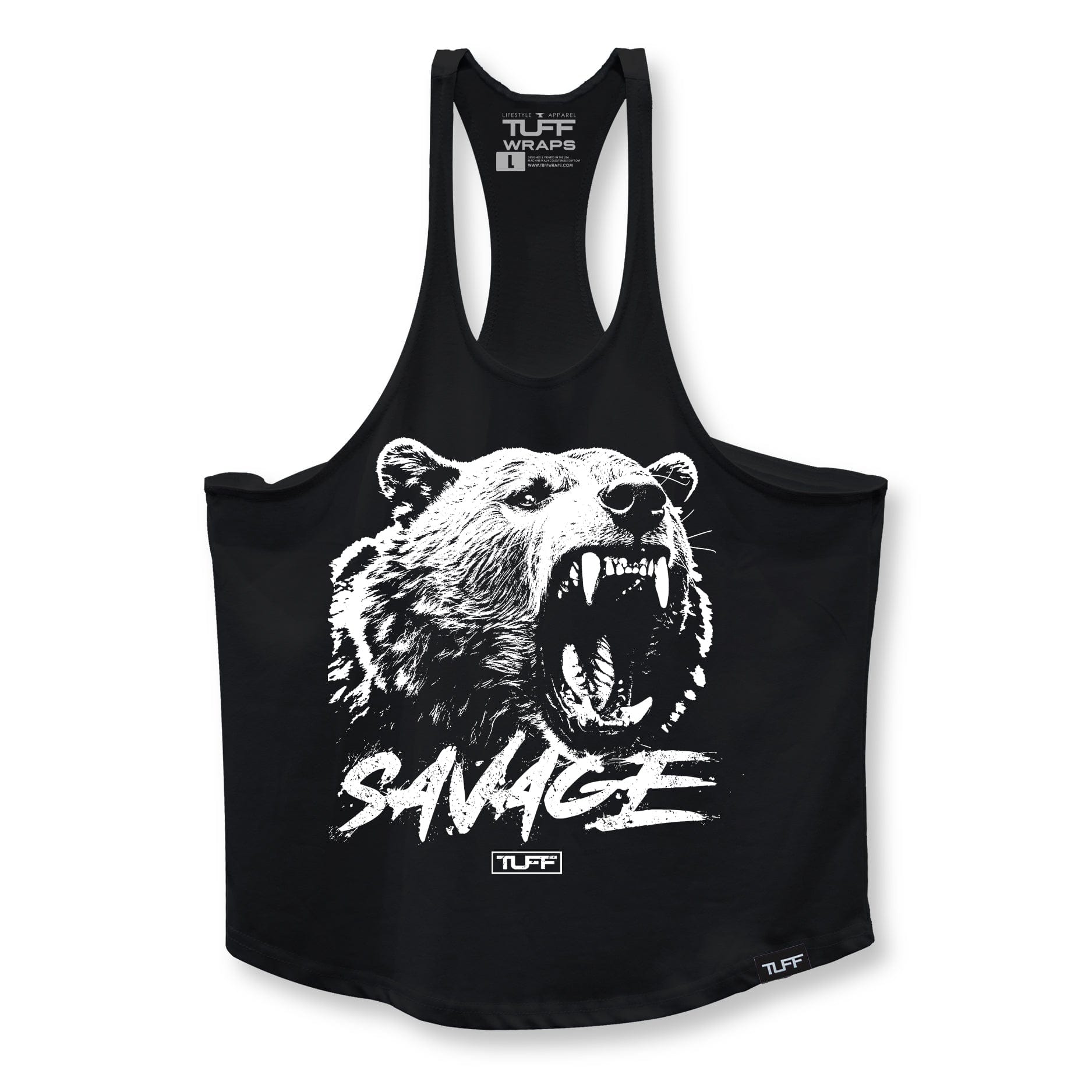 Grizzly Savage Stringer Tank Top Black / XS TuffWraps.com