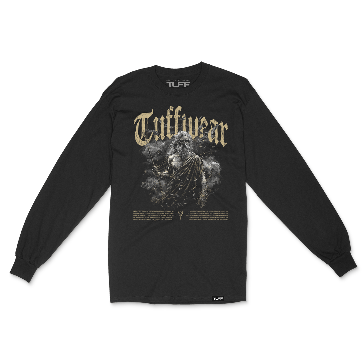 Hades&#39; Wrath Long Sleeve Tee Black / S TuffWraps.com