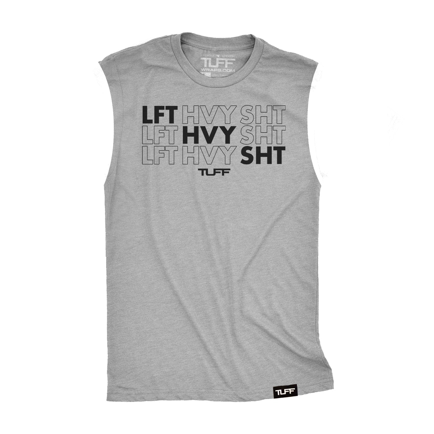 LFT HVY SHT Raw Edge Muscle Tank TuffWraps.com