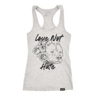 Love Not Hate Racerback Tank XS / Heather Gray TuffWraps.com