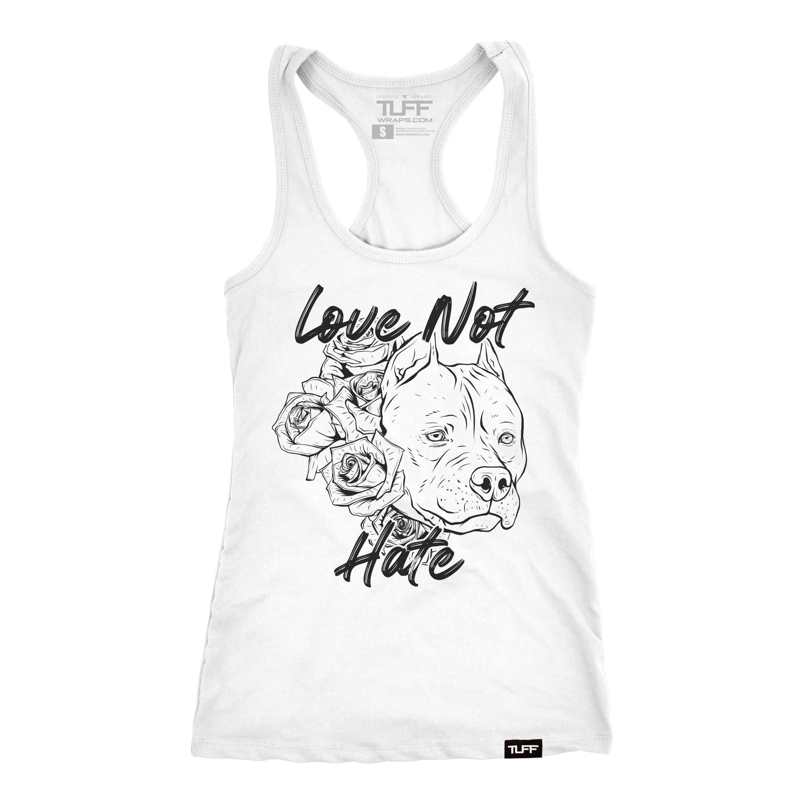 Love Not Hate Racerback Tank XS / White TuffWraps.com