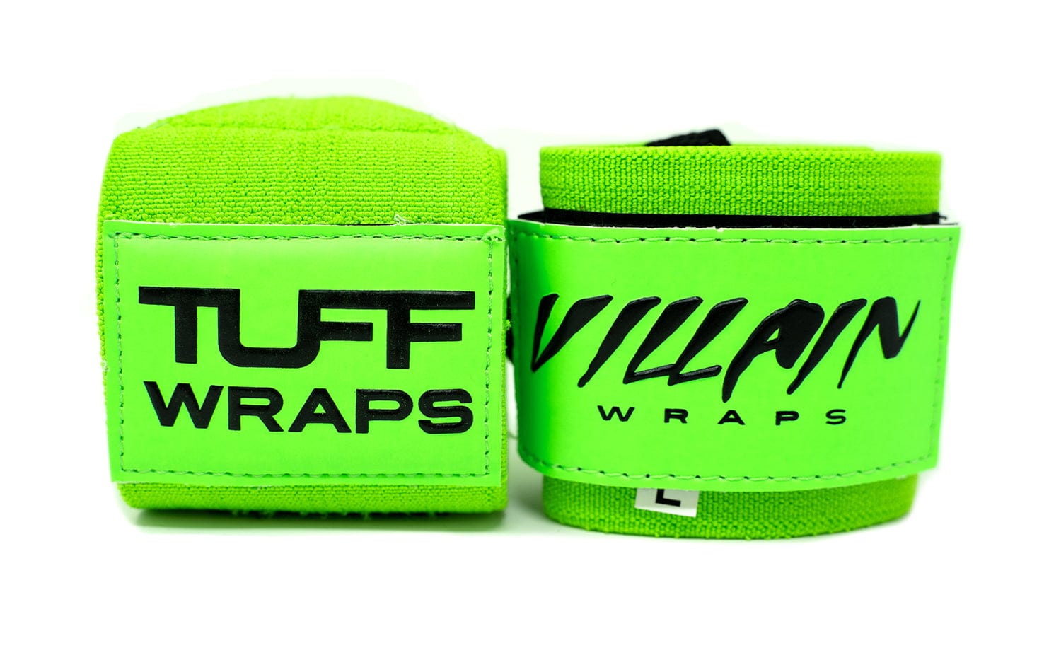 Neon Green Villain "STIFF" Wrist Wraps 24" TuffWraps.com