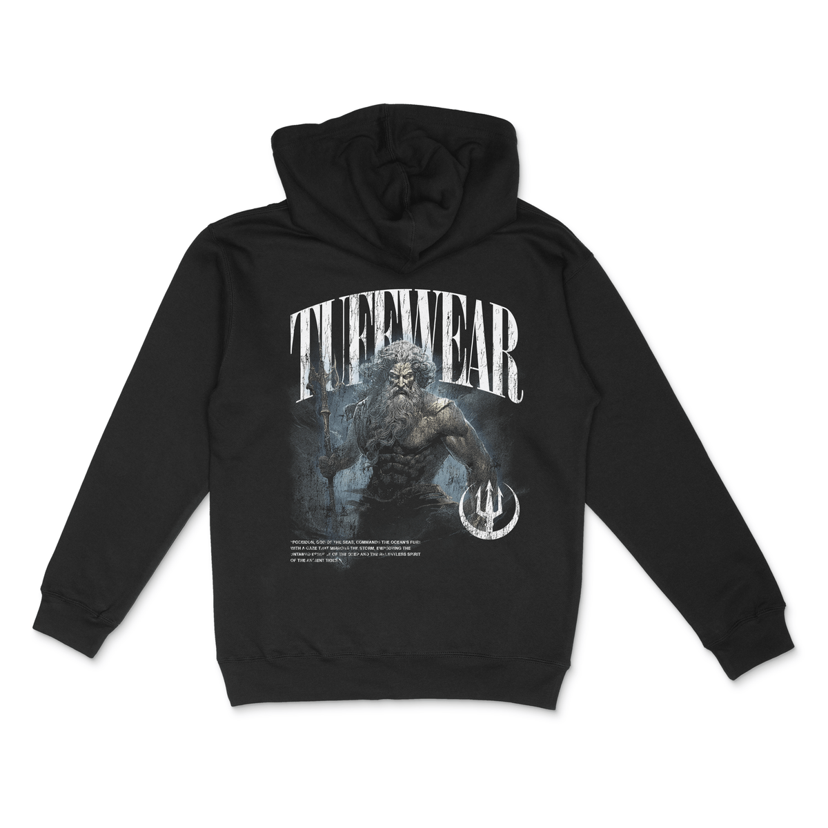 Poseidon&#39;s Fury Hooded Sweatshirt Black / S TuffWraps.com