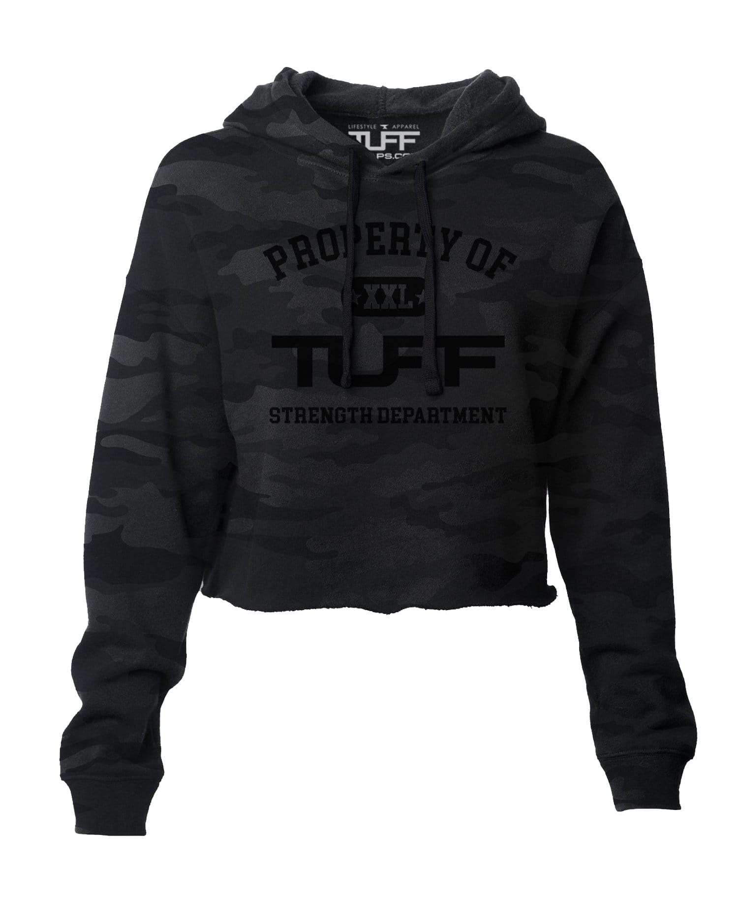 Property of TUFF Hooded Cropped Fleece