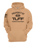 Property of TUFF Sandstone Hooded Sweatshirt S / Sandstone TuffWraps.com