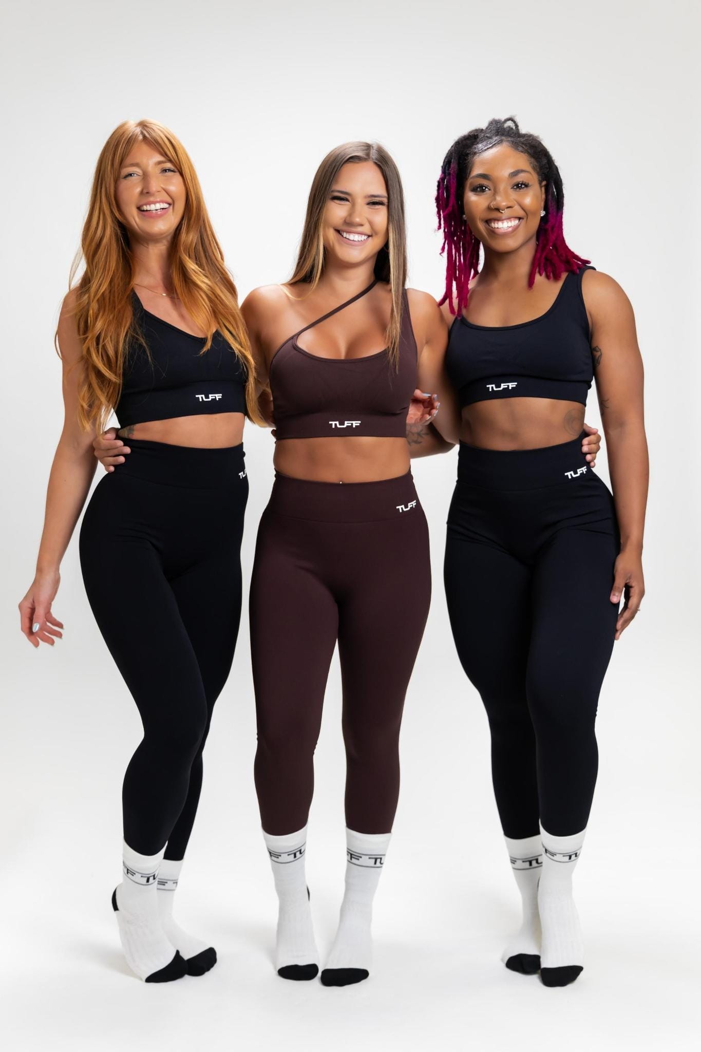 Sleek Skinny Strap Sports Bra - Brown TuffWraps.com