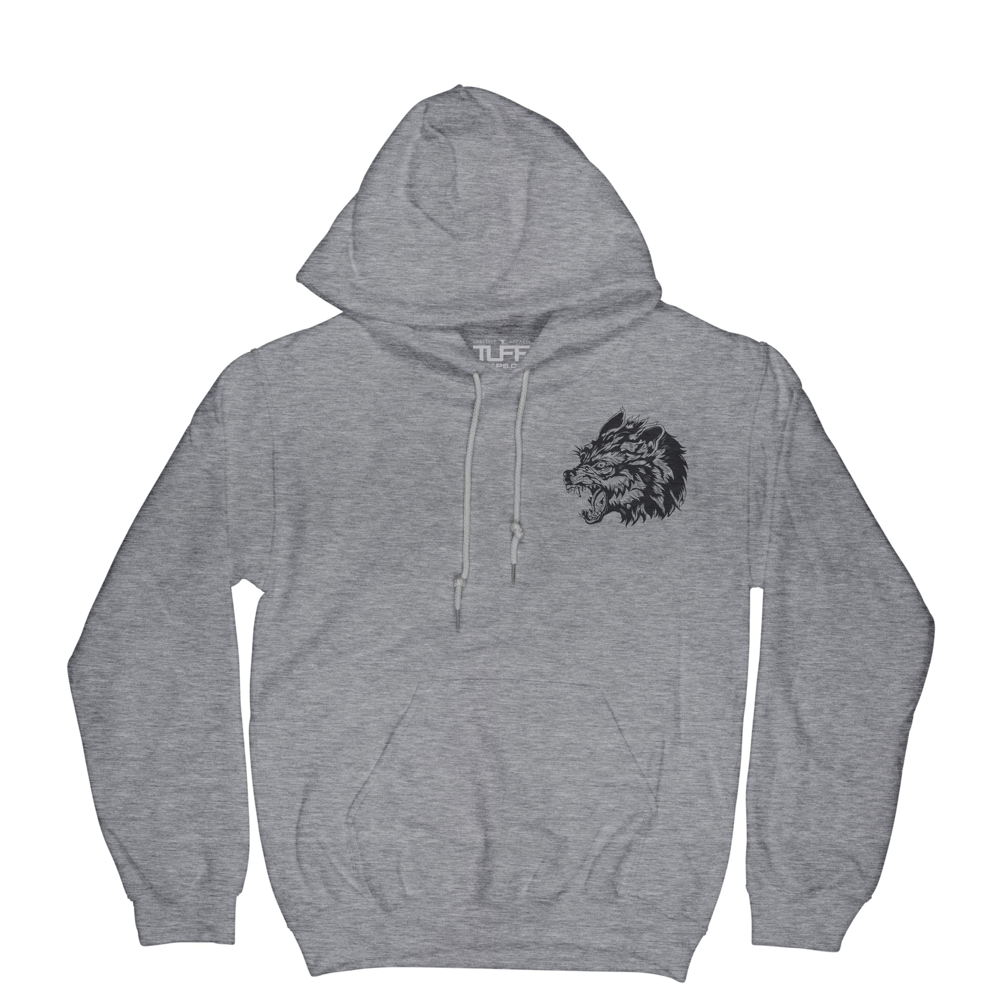 B. Tuff Athletics print unisex hooded sweatshirt (ash) - Cowgirl Tuff  Company