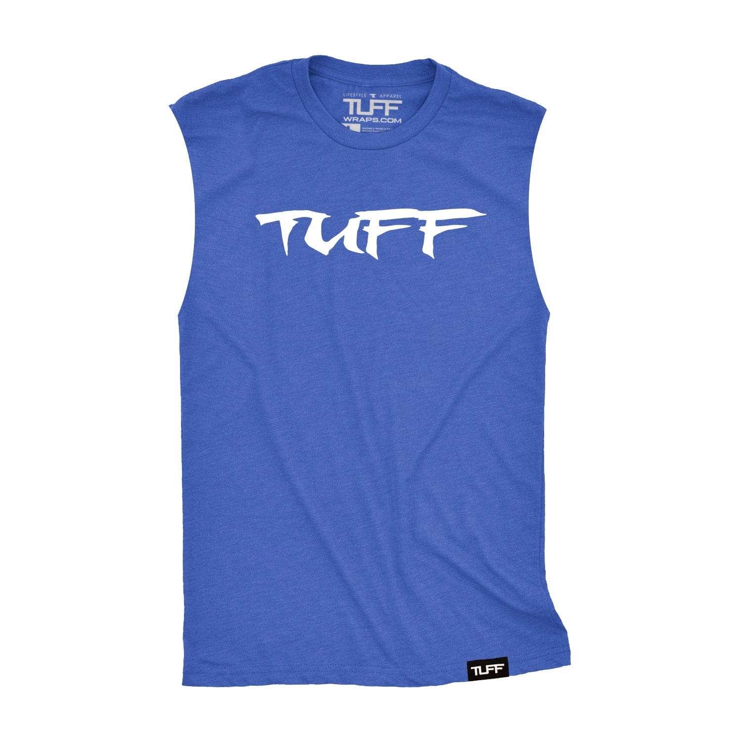 TUFF Skull Flag Raw Edge Muscle Tank TuffWraps.com