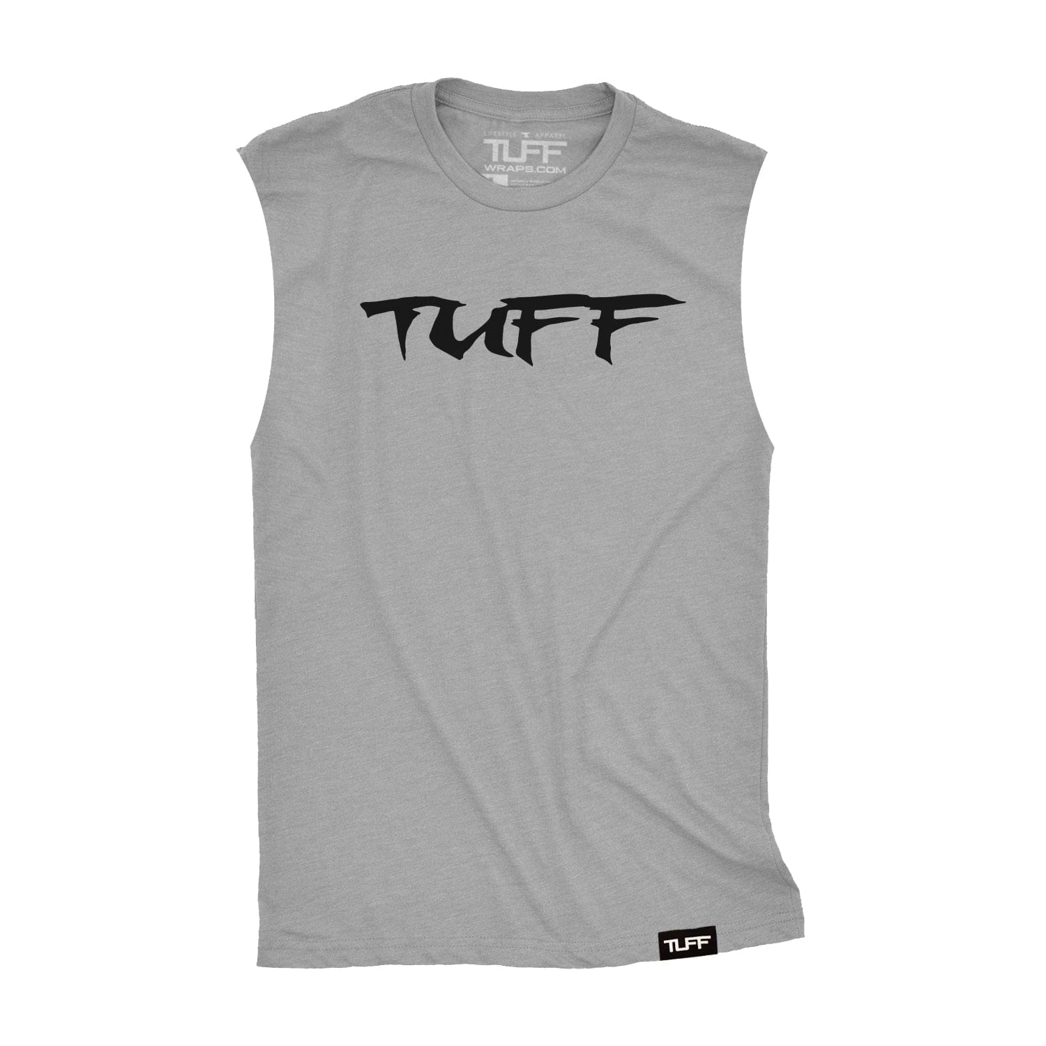 TUFF Skull Flag Raw Edge Muscle Tank TuffWraps.com