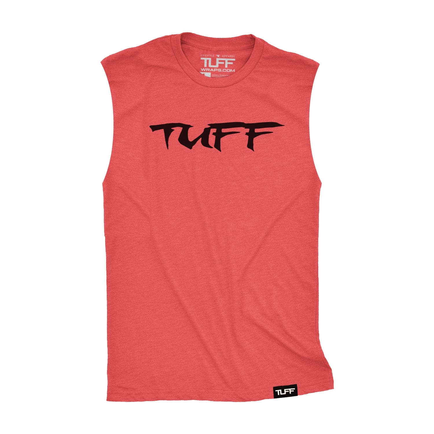 TUFF Skull Flag Raw Edge Muscle Tank TuffWraps.com