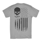 TUFF Skull Flag Tee S / Heather Gray TuffWraps.com