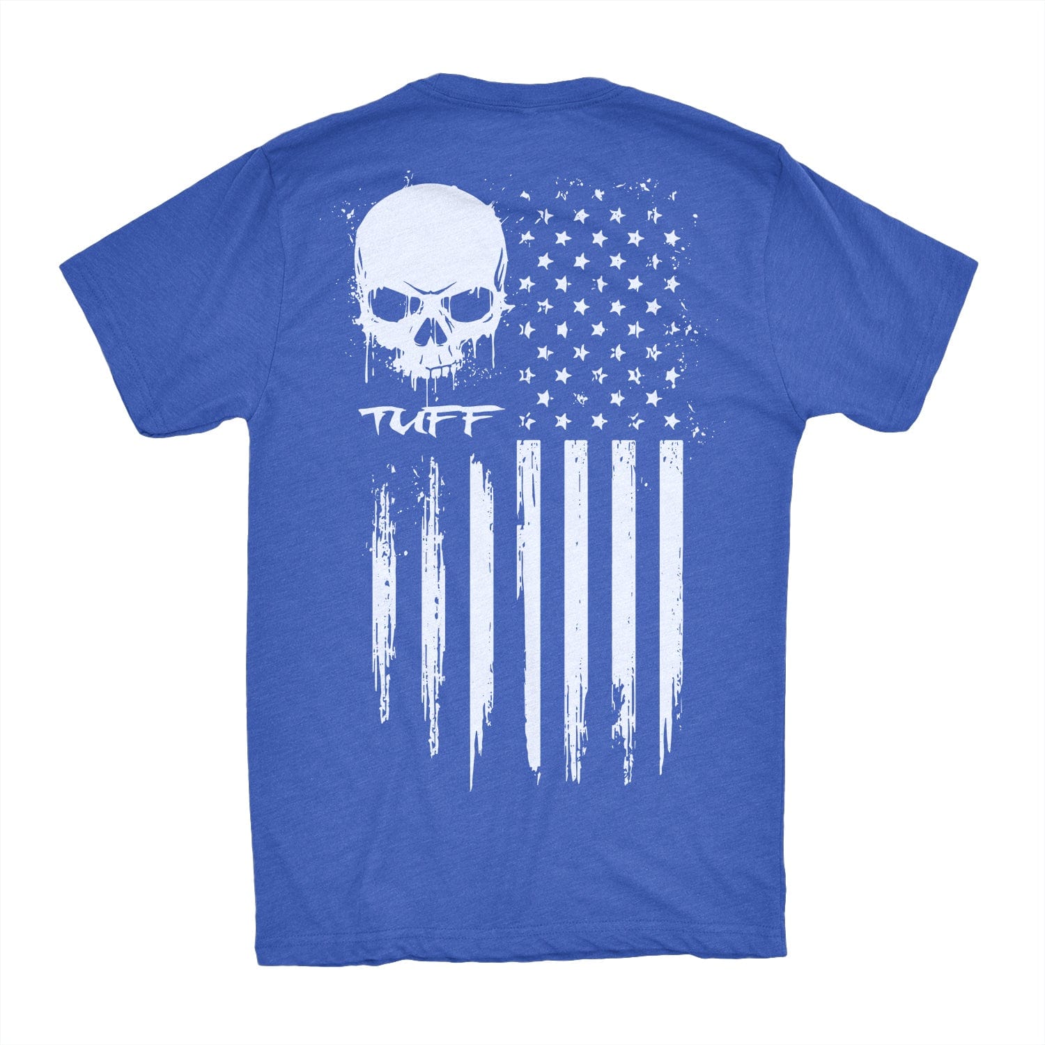 TUFF Skull Flag Tee S / Vintage Blue TuffWraps.com