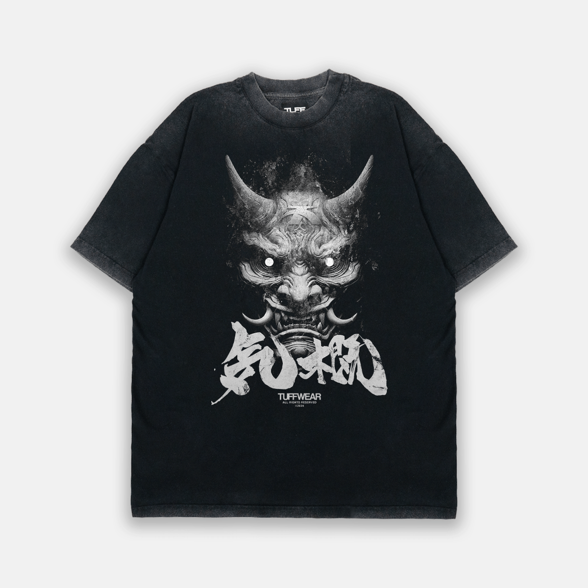 The Oni Within Tee Oversized / Black / S TuffWraps.com