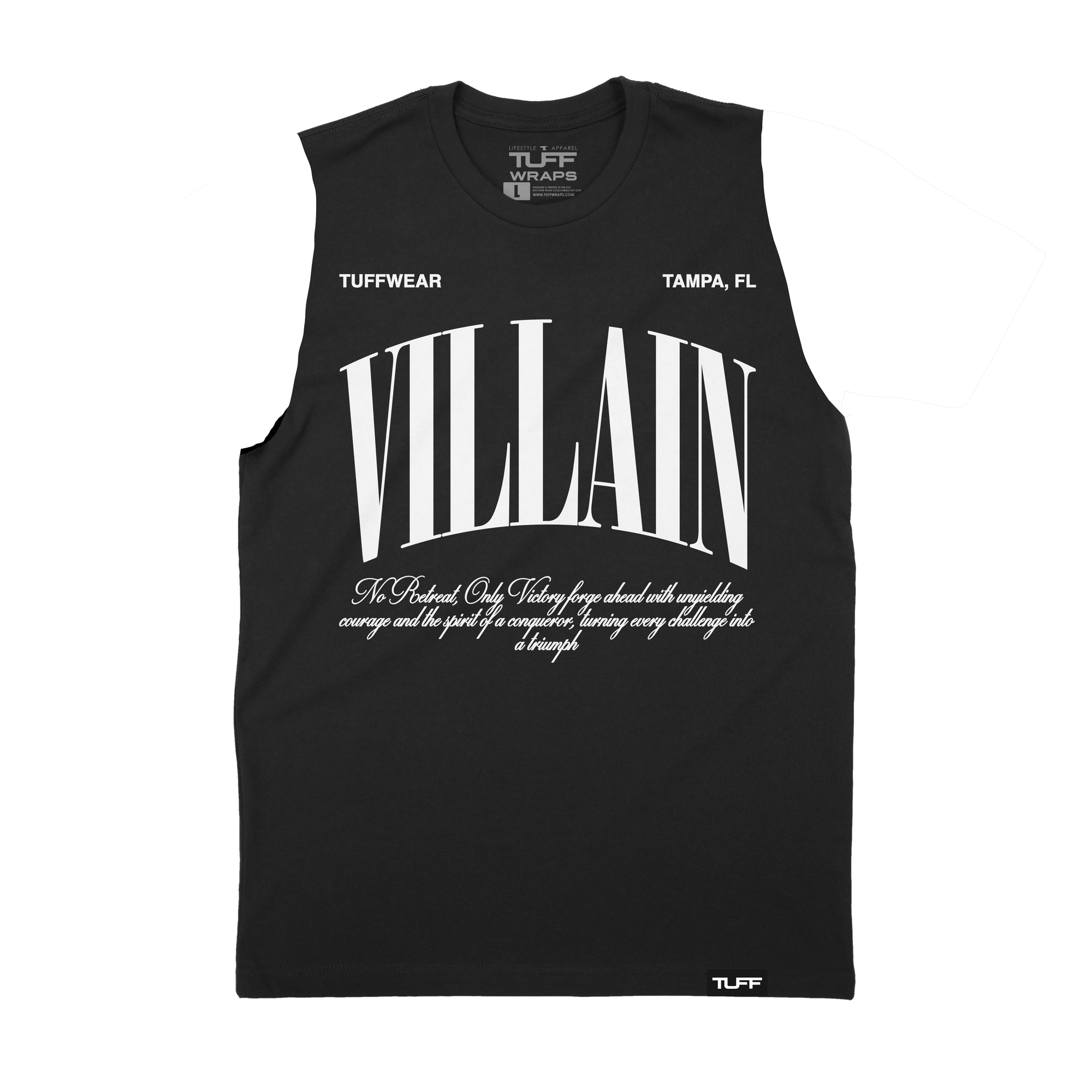 The Villain Creed Raw Edge Muscle Tank Black / S TuffWraps.com