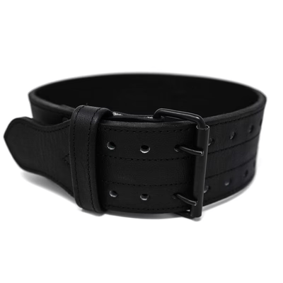 TUFF 10mm Leather Double Prong Weightlifting Belt TuffWraps.com