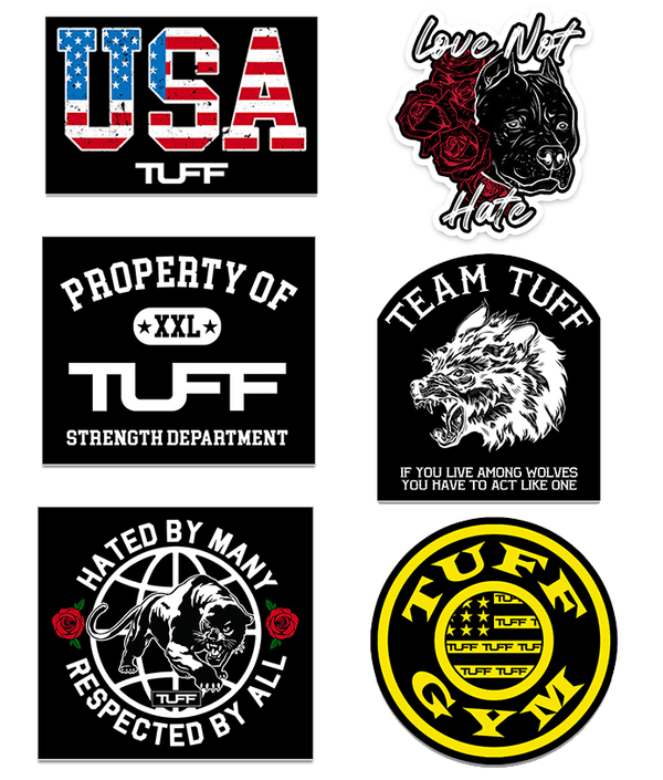 TUFF (6) Sticker Pack 3.0 - TuffWraps.com