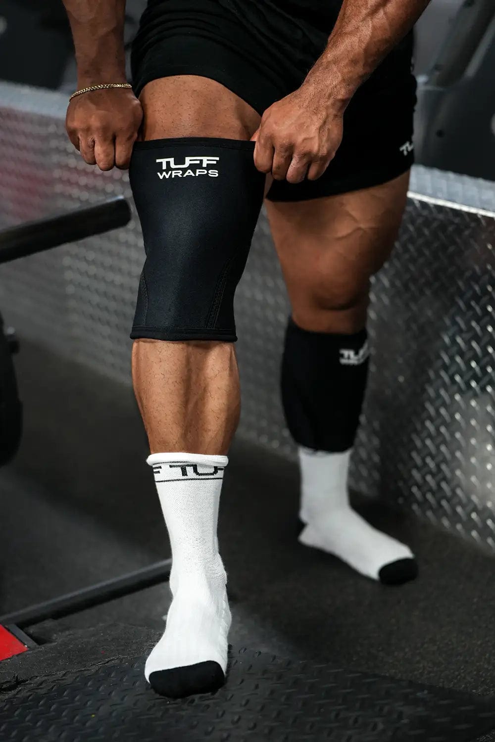 TUFF 7mm Competition Knee Sleeves (All Black) TuffWraps.com