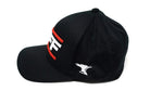 TUFF Bar'd Black/White Flexfit Hat TuffWraps.com