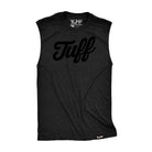 TUFF Blackout Script Raw Edge Muscle Tank TuffWraps.com