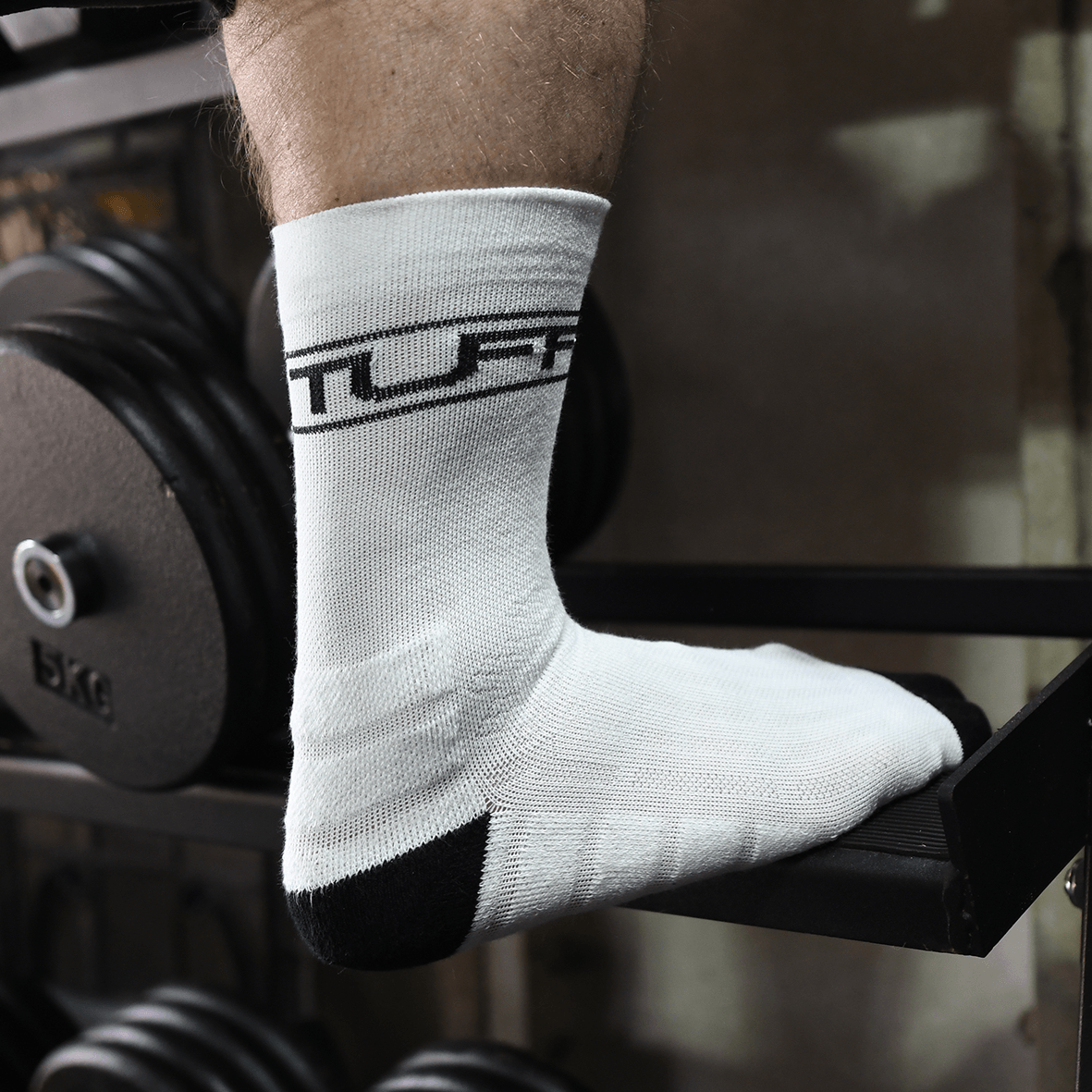 TUFF Crew Socks - White TuffWraps.com