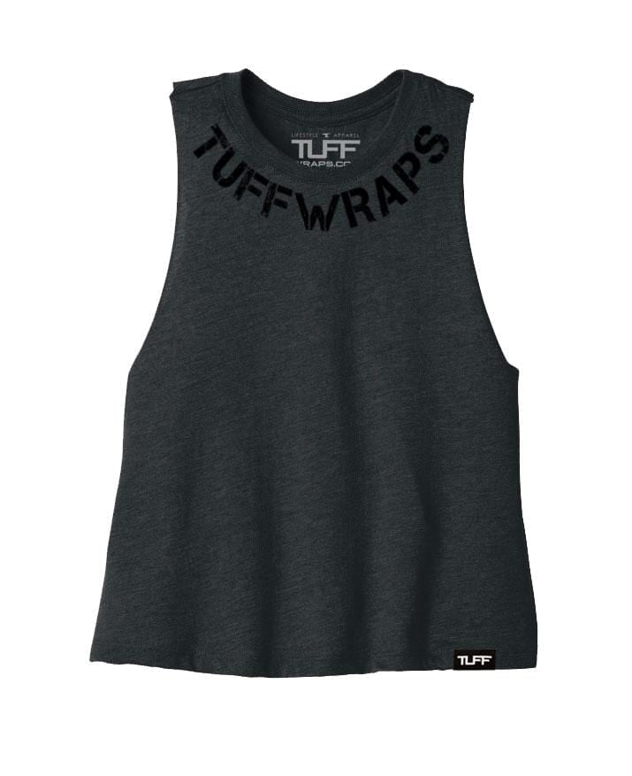 TUFF Curve Racerback Crop Top S / Charcoal TuffWraps.com