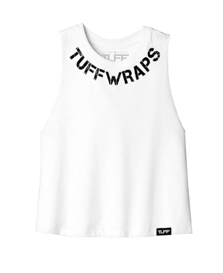 TUFF Curve Racerback Crop Top S / White TuffWraps.com