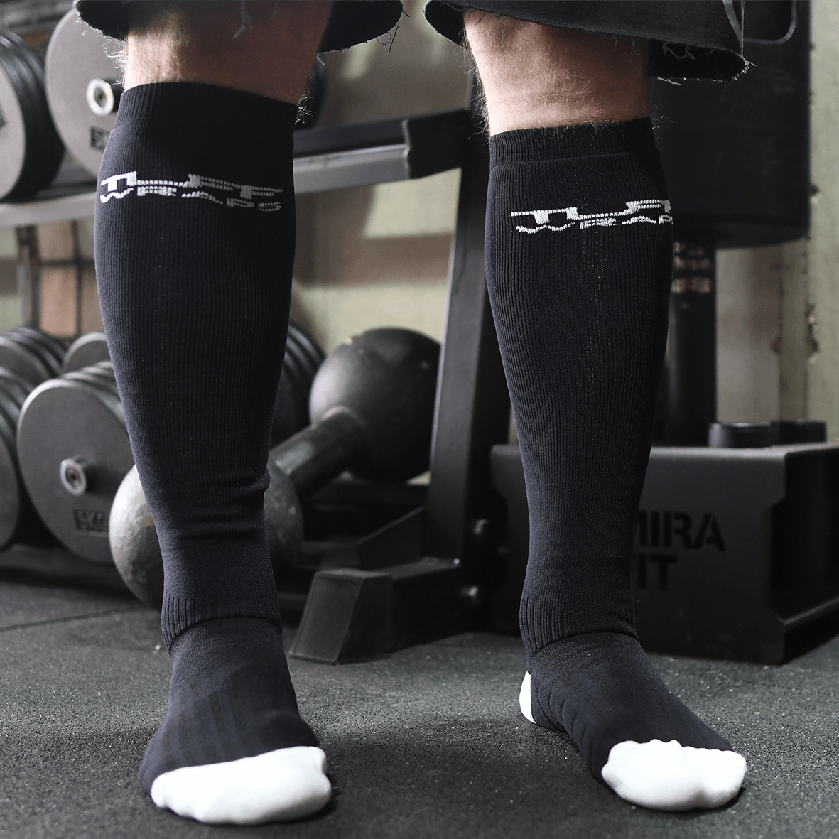 TUFF Deadlift Socks - Black TuffWraps.com