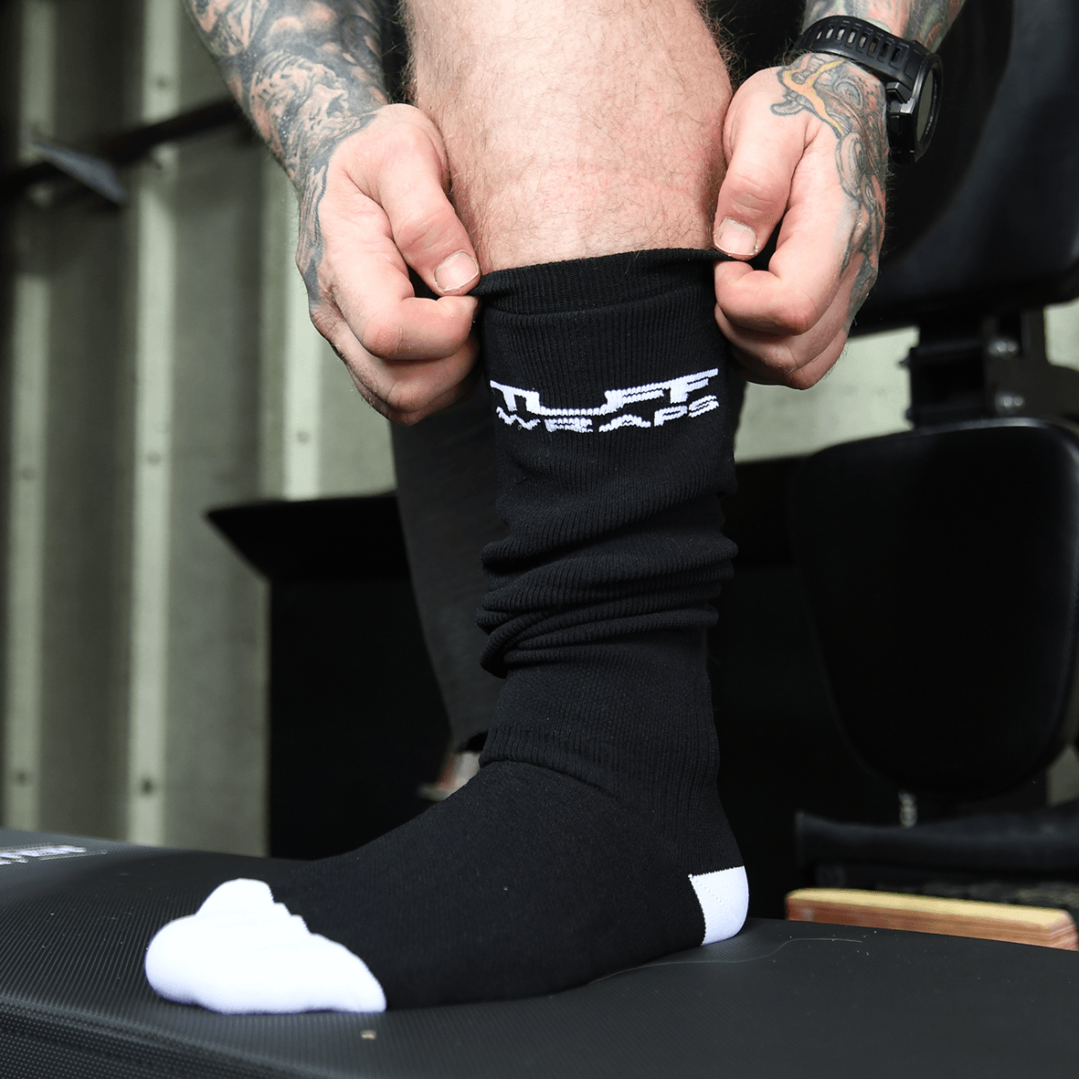 TUFF Deadlift Socks - Black TuffWraps.com