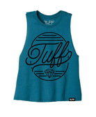 TUFF Diamond Racerback Crop Top S / Blue TuffWraps.com