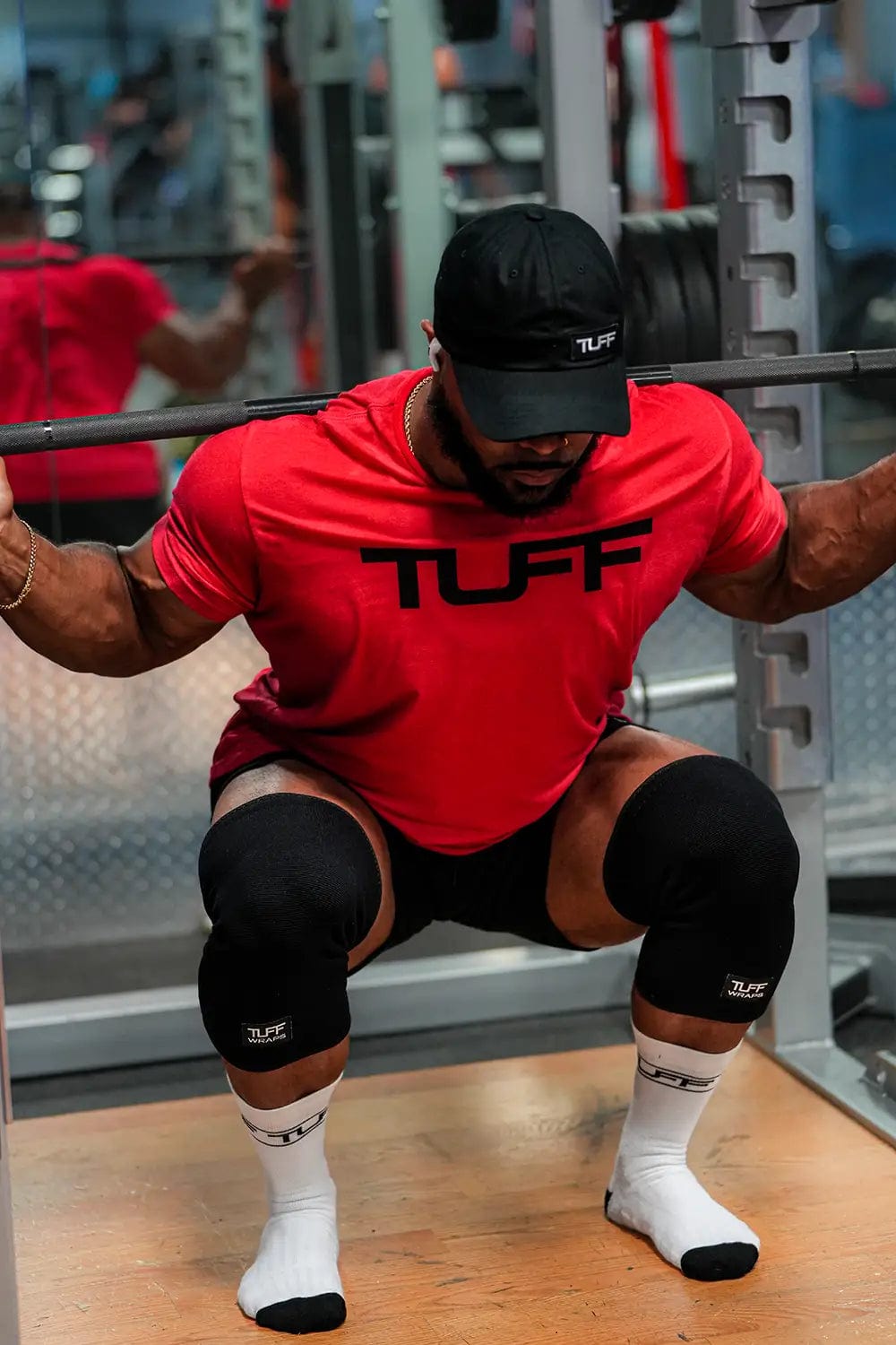 TUFF Double Ply Knee Sleeves All Black (pair) TuffWraps.com