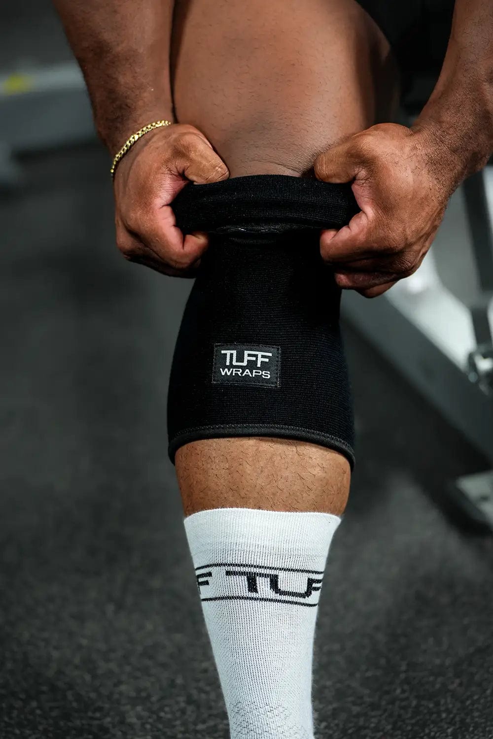 TUFF Double Ply Knee Sleeves All Black (pair) TuffWraps.com