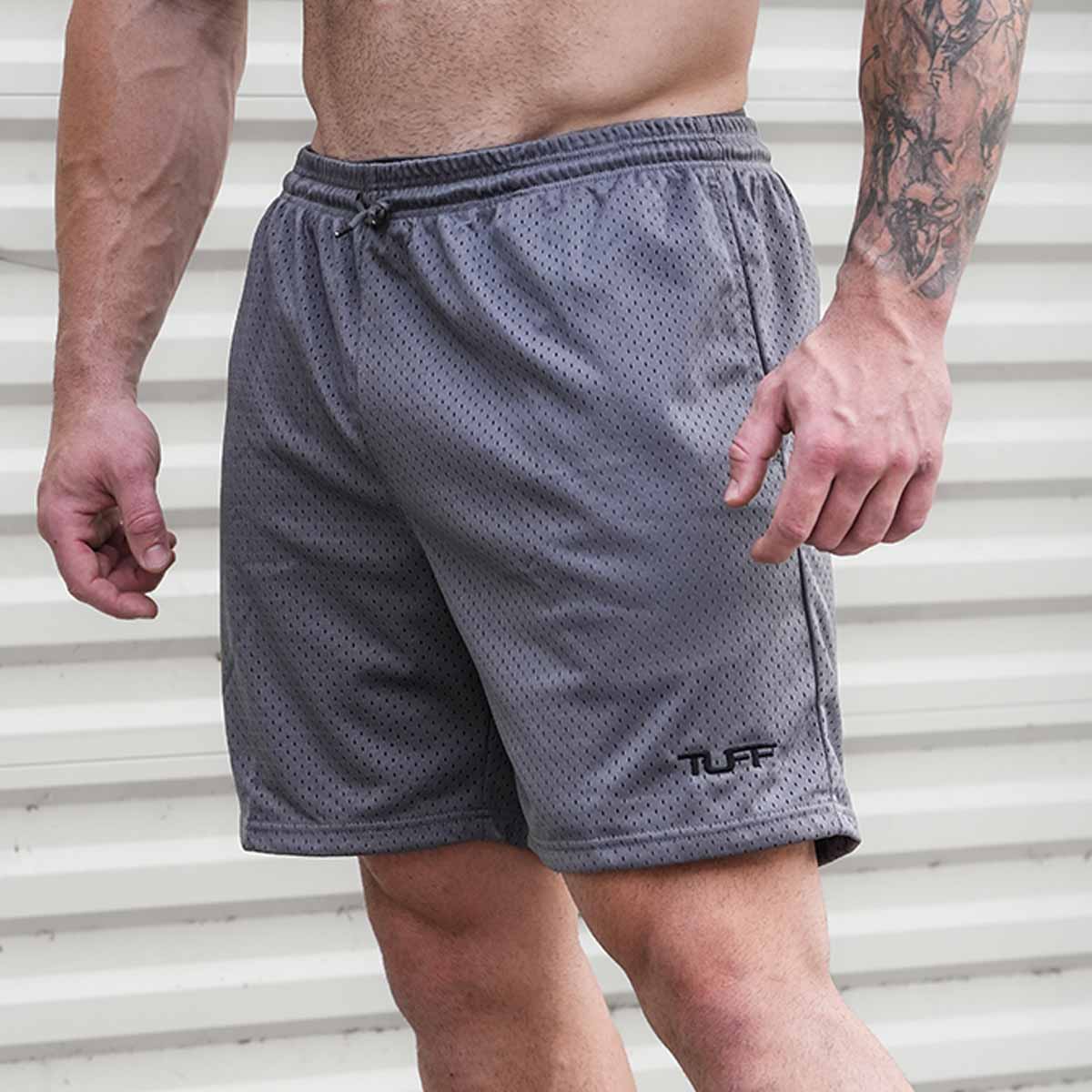 TuffWraps Men's 6 Mesh Gym Shorts: High-Quality, Durable, and