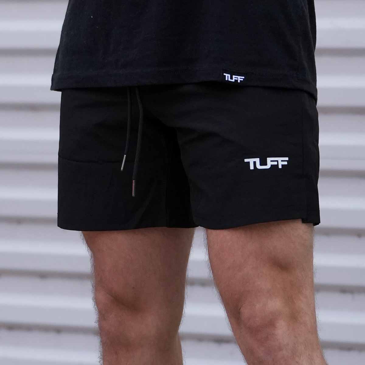 TUFF 6 Training Shorts: Men's Premium Nylon-Spandex Gym Shorts for  Performance and Comfort