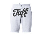 TUFF Front Script Tapered Fleece Shorts XS / Gray TuffWraps.com